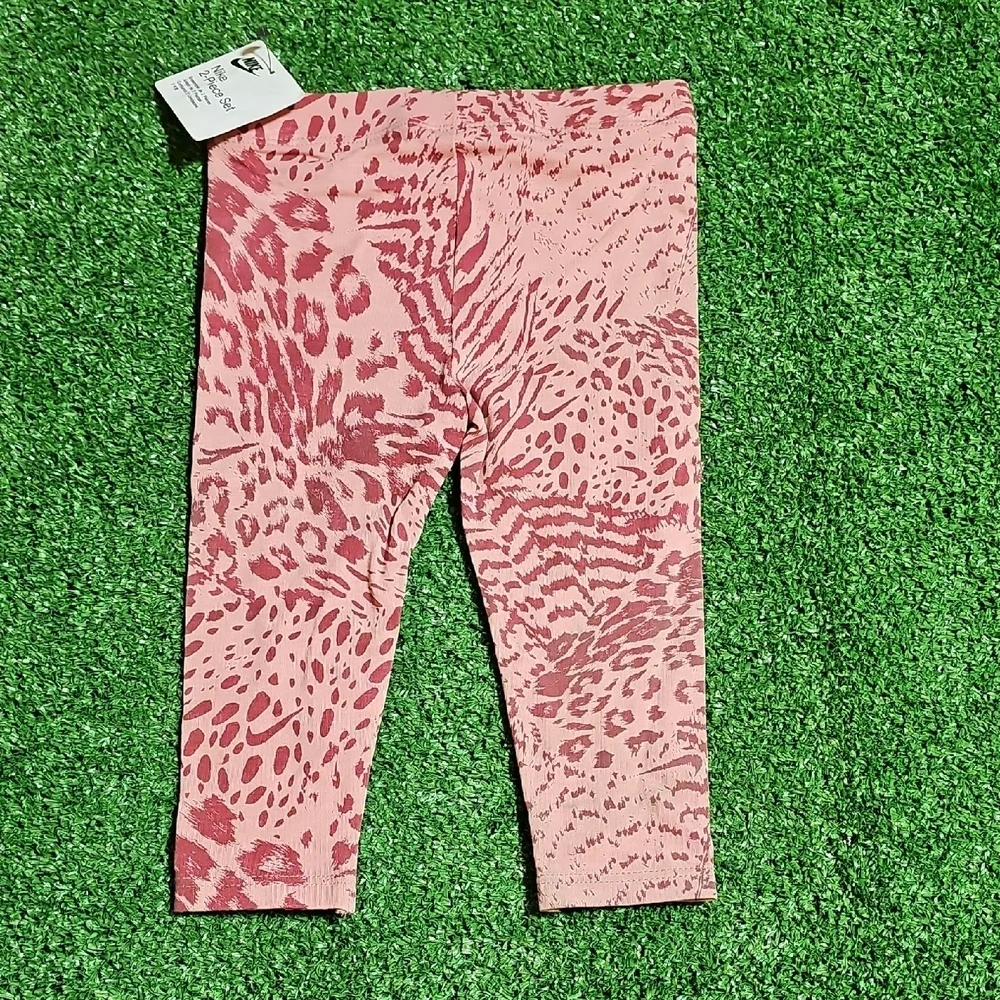 Nike Kids Patterned Pink Leggings